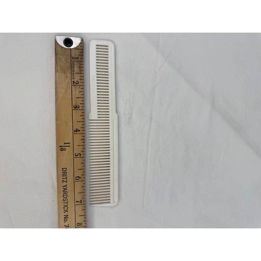 Wahl USA Professional Flat Top Clipper Comb Off White Barber Styling Tool 8 Inch